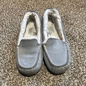 UGG Grey Moccasin Slippers